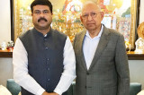 Dr. Agrawal Meets Minister Pradhan to Strengthen Houston-India Relations