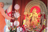 Record Attendance at the Season’s First Durga Puja at Vedanta Society