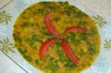 Mama’s Punjabi Recipes – Sabat Moong te Palak di Daal   (SPINACH & WHOLE MOONG LENTILS)