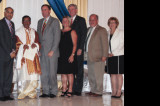 Houstonians Felicitate Durgabari Head Priest Dr. Bishnupada Goswami