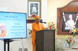 Swami Suhitananda, General Secretary Belur Math, Blesses Houston Devotees