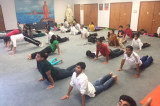 Hundreds Join Surya Namaskar Yogathon