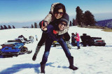 Drashti Dhami lives it up in the snow with hubby Neeraj Khemka