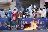 Curfew in Mehsana after violent Patel stir; protesters call for shutdown Curfew in Mehsana after violent Patel stir; protesters call for shutdown