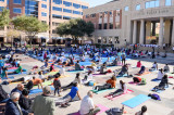 Houstonians Salute Good Health with the  Health for Humanity Yogathon