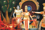 A Ram Leela in Kuchipudi Ballet Style with a Blue Avatar Lord Rama