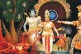 A Ram Leela in Kuchipudi Ballet Style with a Blue Avatar Lord Rama A Ram Leela in Kuchipudi Ballet Style with a Blue Avatar Lord Rama