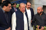 Shoe thrown at former Pakistan PM Nawaz Sharif in madrasa
