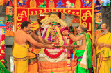 Heavenly Pattabhishekam for Goddess Meenakshi at Sri Meenakshi Temple