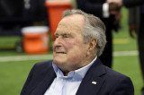 Former US President George HW Bush hospitalised, misses parade