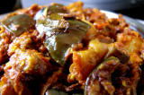 Mama’s Punjabi Recipes: Aloo Baingan  (Potatoes and Eggplant)