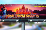 Shri Ram and Ayodhya Mandir Celebrations on January 21st Ensure Full Sensory Overload for Houston