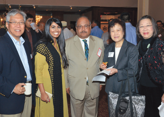 From Left : Gordon Quan, Khairunisa Hashmani, Latafath Hussain, Dr. Beverly Gor and Rogene Calvert  Photos: Bijay Dixit