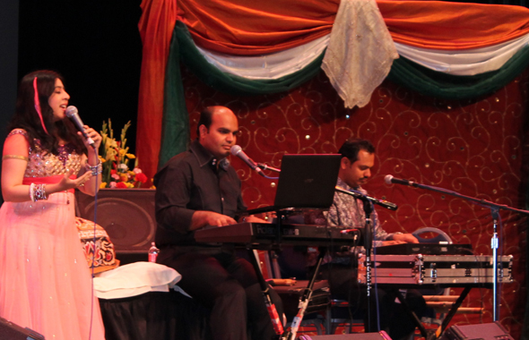 Sanjeevani Bhelande performing at the Ekal Vidyalaya annual fundraiser on Friday, May 3. Photos: Kirthi Jain