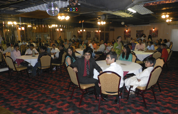 The graduating seniors at the party held at Mogul Restaurant in Clear Lake.