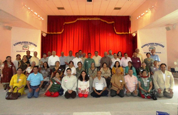 VHPA Houston Chapter, volunteers and HAVAN team at Arya Samaj