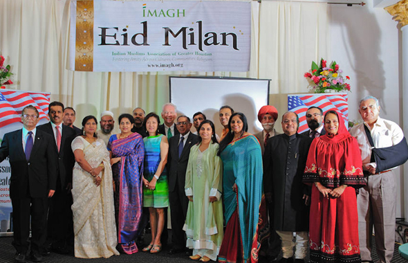 The IMAGH Board, guests and speakers on the stage after the event. Photos: Mustansir Mandviwala