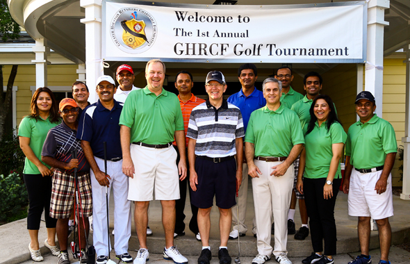 GHRCF Board of Directors & Volunteers, in the center (black shorts) Timothy Oettmeier, Executive Assistant, Chief of Houston Police Department.