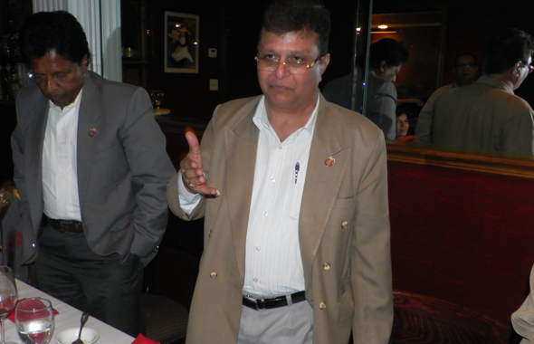 Indian Consul Anil Matta thanked his hosts at the farewell dinner for him at Ashiana restaurant on Tuesday, November 5.