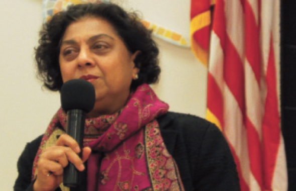 iEducate President Dr. Roopa Gir spoke about the beginnings and goals of the program.