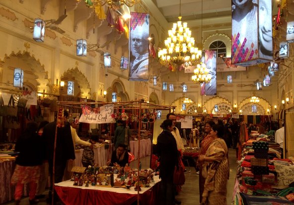 Sanatkada’s annual weaves and crafts festival being held at the Baradari complex in in Lucknow, Uttar Pradesh, on Feb. 6.