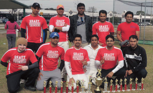 TCC Winter 2013: the runner up team Grady with the Chief Guest, Venky Rao.