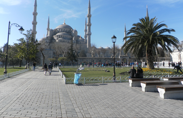 The Blue Mosque from the plaza