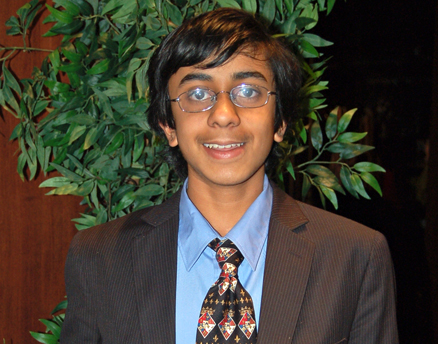 Anand Srinivasan of Roswell High School in Roswell, Ga., won a $20,000 award for his 8th place finish in the Intel Science Talent Search competition.
