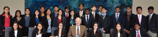 Dr. Robert Ivany (center) with students (above) and YLDP volunteers (below).