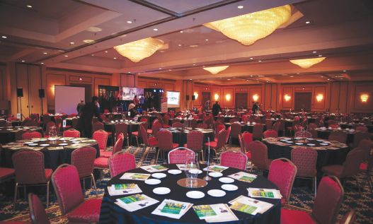 The venue at the Westchase Marriott Hotel was tastefully and elegantly decorated for the 400 guests that attended.