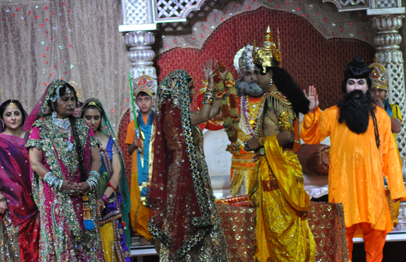 Ram and Sita Vivaah (wedding) scene.