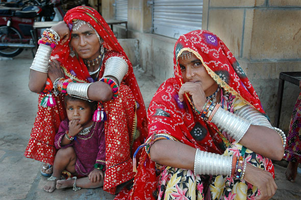 Women of Rajasthan In India.