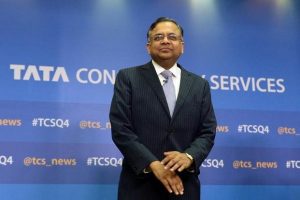Natarajan Chandrasekaran is only the third person without the Tata name to get the job, and the first without a close family tie to the Tatas. Photo: AFP