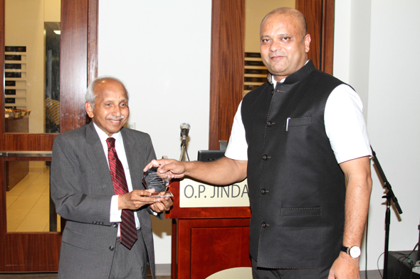 NSF Founder, Dr. Ratnam Chitturi (left) with Consul General of India, Dr. Anupam Ray.