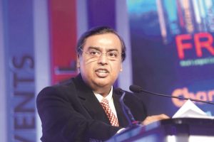 RIL chairman Mukesh Ambani said his telecom service Reliance Jio is aiming to cover 99% of the population by end of the year and announced an initiative to connect educational institutions over the next two years. Photo: Abhijit Bhatlekar/Mint
