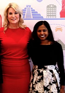 Keynote Speaker Stephanie von Stein (left) with Daya Executive Director- Rachna Khare.