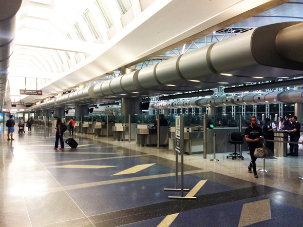 Houston’s Intercontinental Airport Immigration Hall