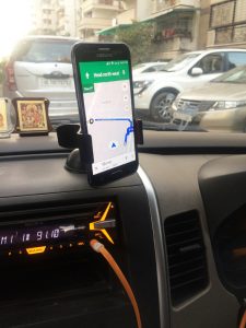 Most Uber and Ola drivers use a smartphone and GPS to get around