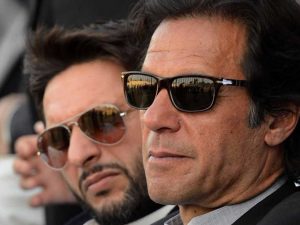 Imran Khan hit out at the Pakistan cricket establishment in a series of tweets.