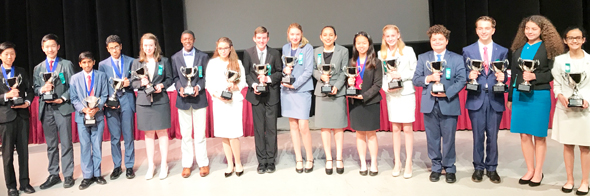 National Champions in all Speech / Debate events - 3rd from Left Vedanth Ramabhadran, 4th from Left Omar Busaidy