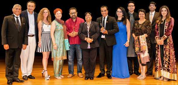 IFFH Board Members with the winners of IFFH Awards 2017, Suman Ghosh and Navroz Prasla.