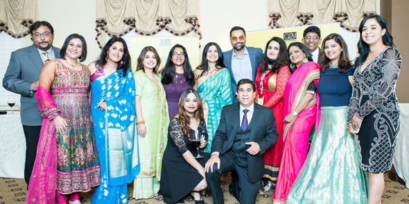 CRY Houston team with friends and Bollywood actor, Abhay Deol. 