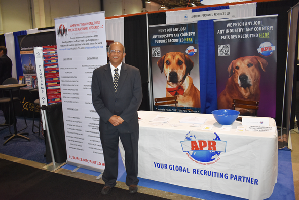 Ramesh Anand, President of American Personnel Resources was at the OTC again this year.