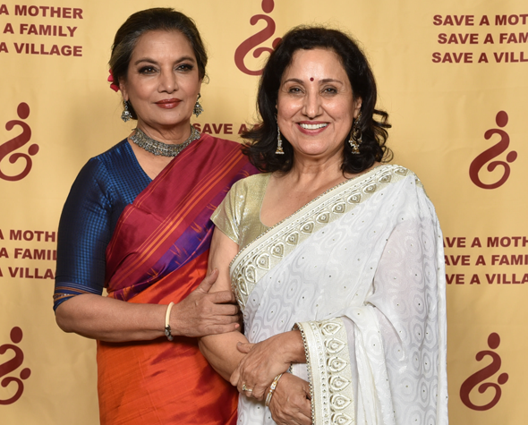 Veena Kaul, SAM President with the Guest of Honor and Keynote Speaker, Shabana Azmi.