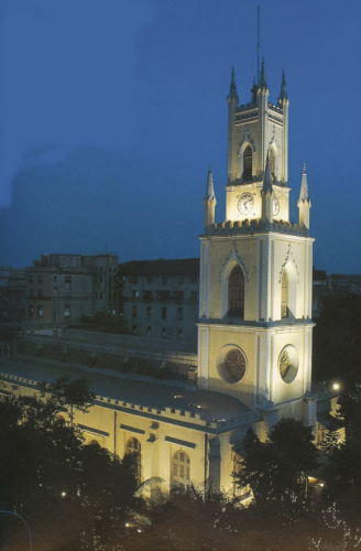 St. Thomas’ Cathedral was built at the geographic center of Bombay three hundred years ago.