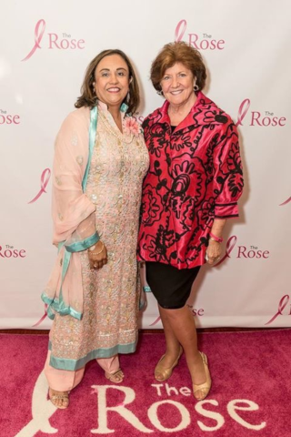 The Rose Board Directror Ashma Khanani-Moosa with CEO and co-founder Dorothy Weston Gibbons.     