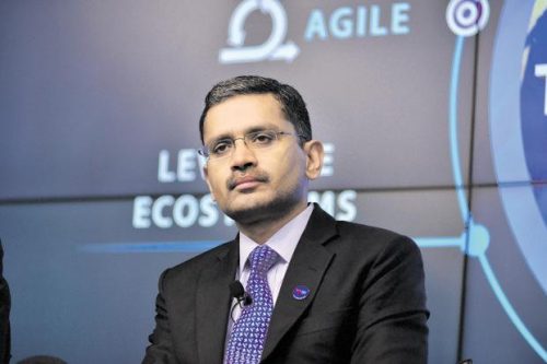 TCS CEO Rajesh Gopinathan. The TCS stock, which has so far this year surged 54.6%, has been rising daily due to the impending share buyback offer on 6 September. Photo: Mint