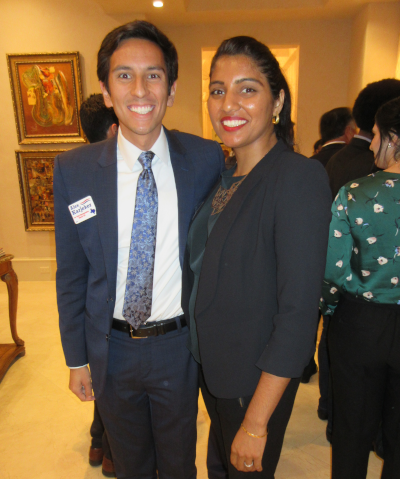 Texas House District 129 Candidate Alex Karjeker with his wife Bijal Mehta