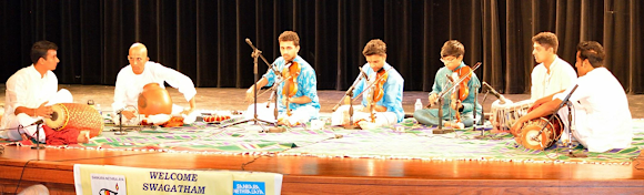 From left: Vignesh Venkataraman, Sowmiya Narayanan, Abhisek Balakrishnan, Kamalakiran Vinjamuri, Sanjith Narayanan, Aditya Srivatsan, and Karun Salvady.