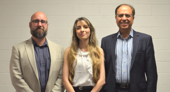 From left: Dr. Peter Torrione, Dr. Zahra Timsah, and Dr. Arun Pasrija.